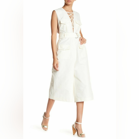 Kendall + Kylie | Sleeveless Lace-up Denim Jumpsuit - Picture 11 of 15